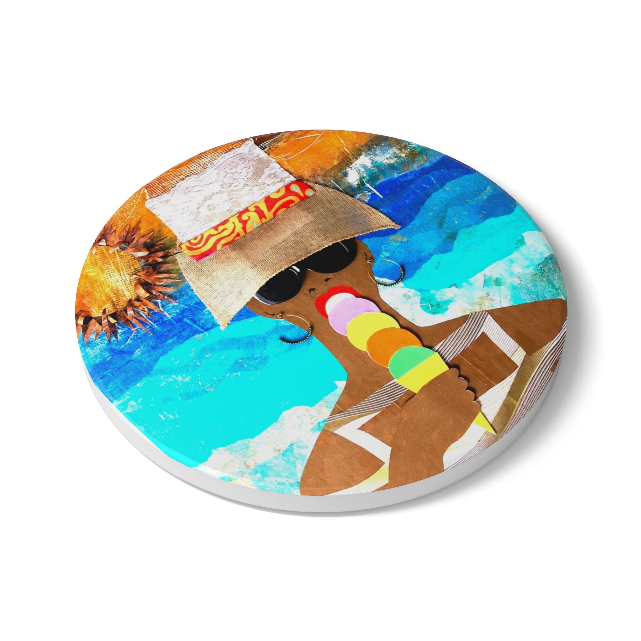 Life's a Beach Ceramic Coaster