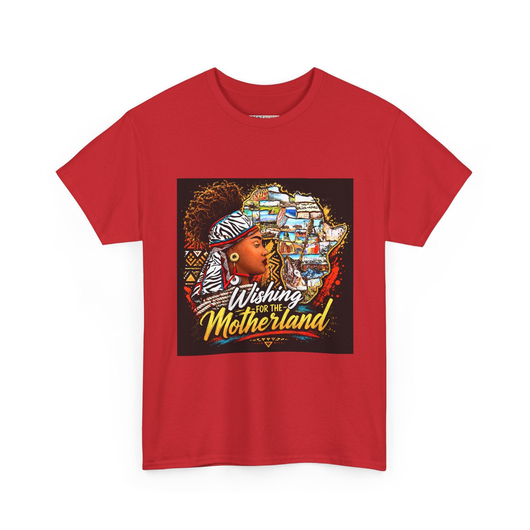 Motherland Tribute T-Shirt — "Wishing You The Motherland" Afrocentric Graphic Tee