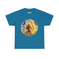 Egyptian Queen Graphic Tee — Gold Headdress Women's Afrocentric T-Shirt