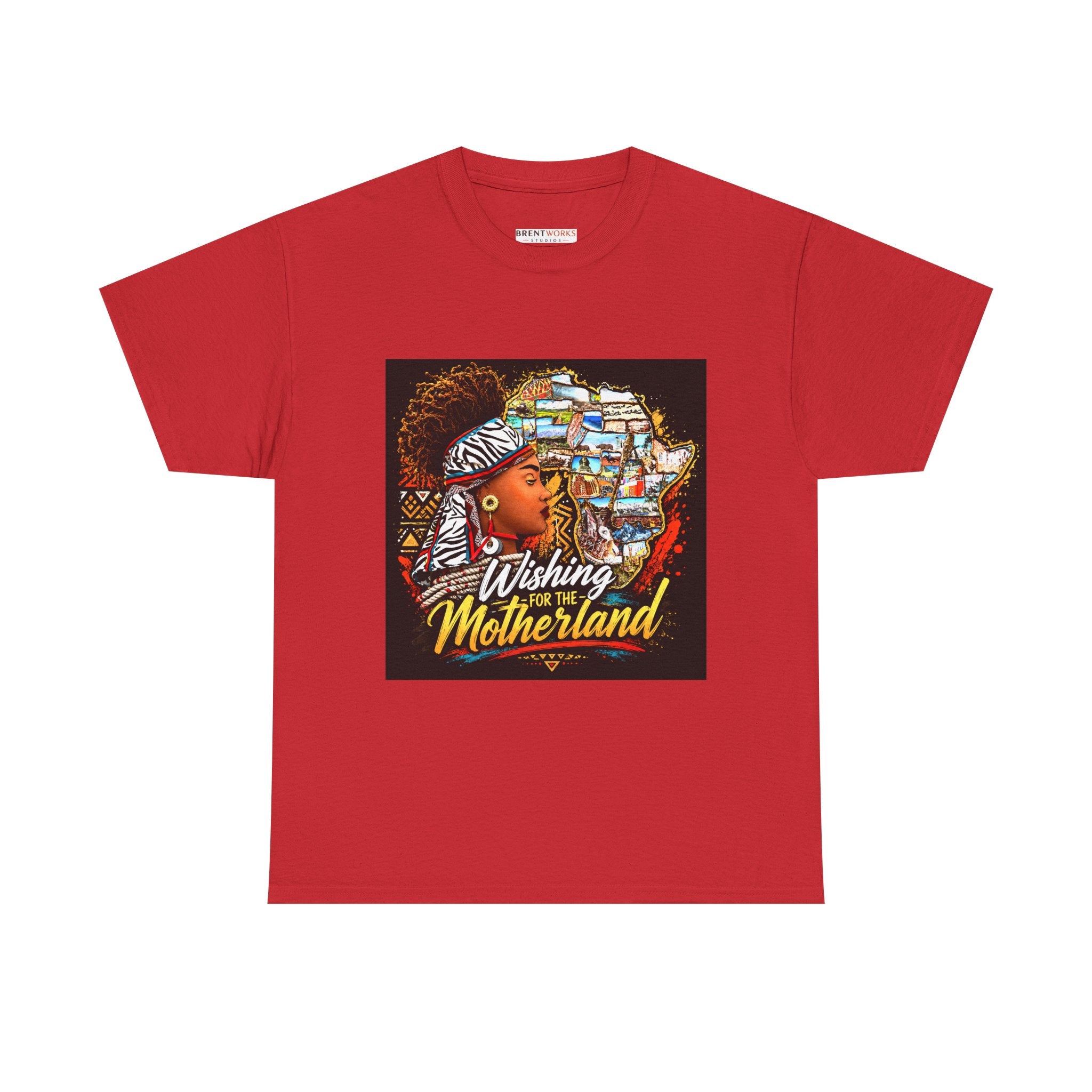 Motherland Tribute T-Shirt — "Wishing You The Motherland" Afrocentric Graphic Tee
