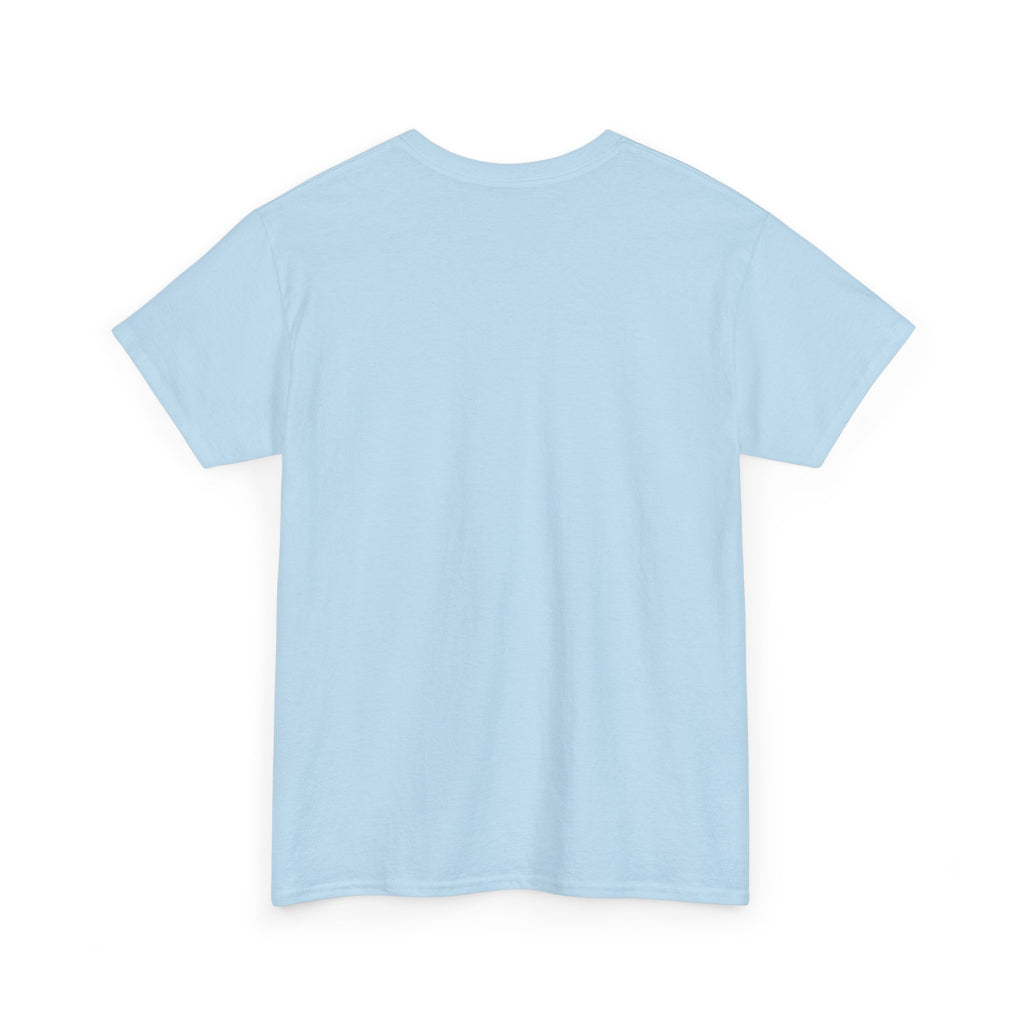Haywire Afro Portrait Tee — Retro Blue Collage Graphic T-Shirt