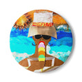 Life's a Beach Ceramic Coaster