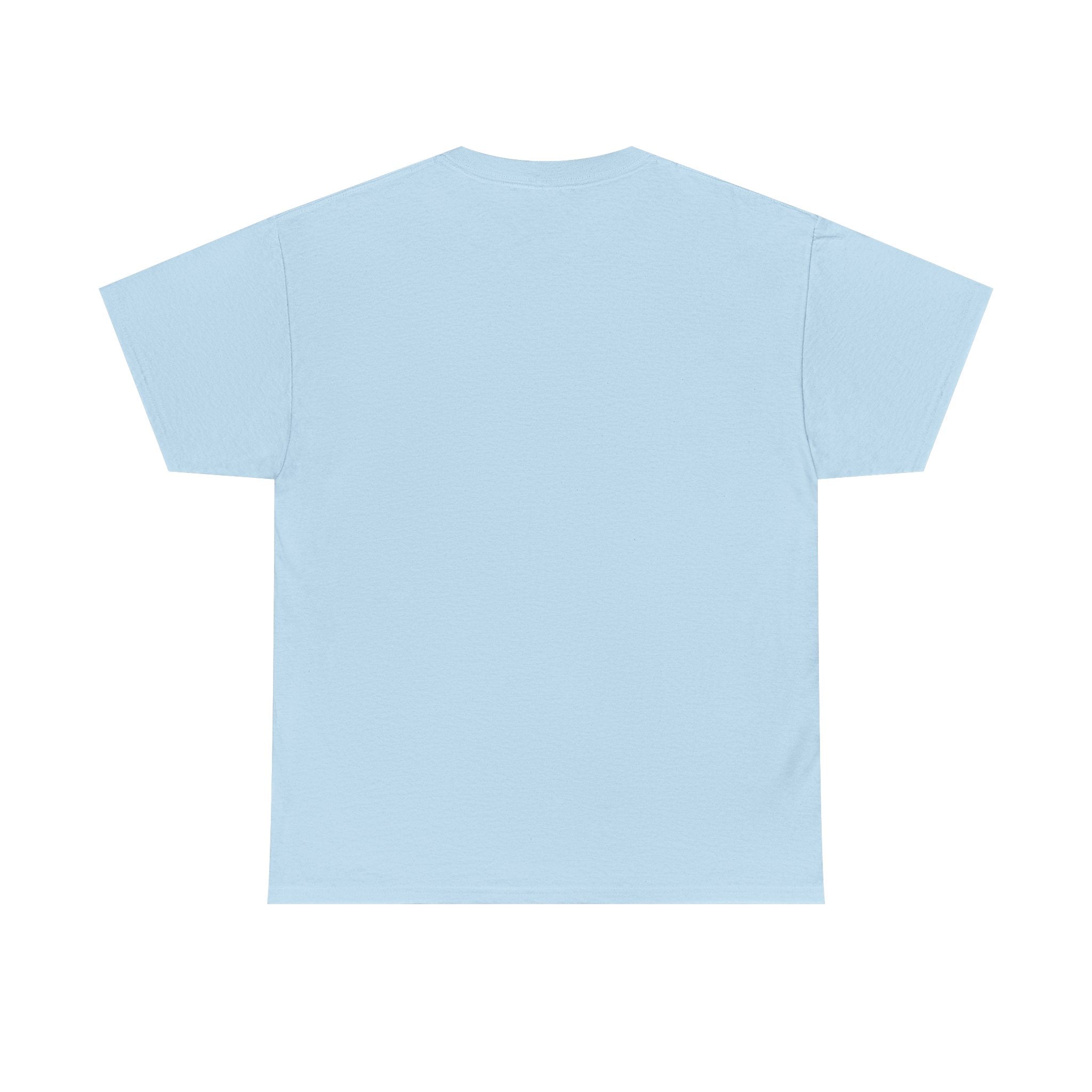 Haywire Afro Portrait Tee — Retro Blue Collage Graphic T-Shirt