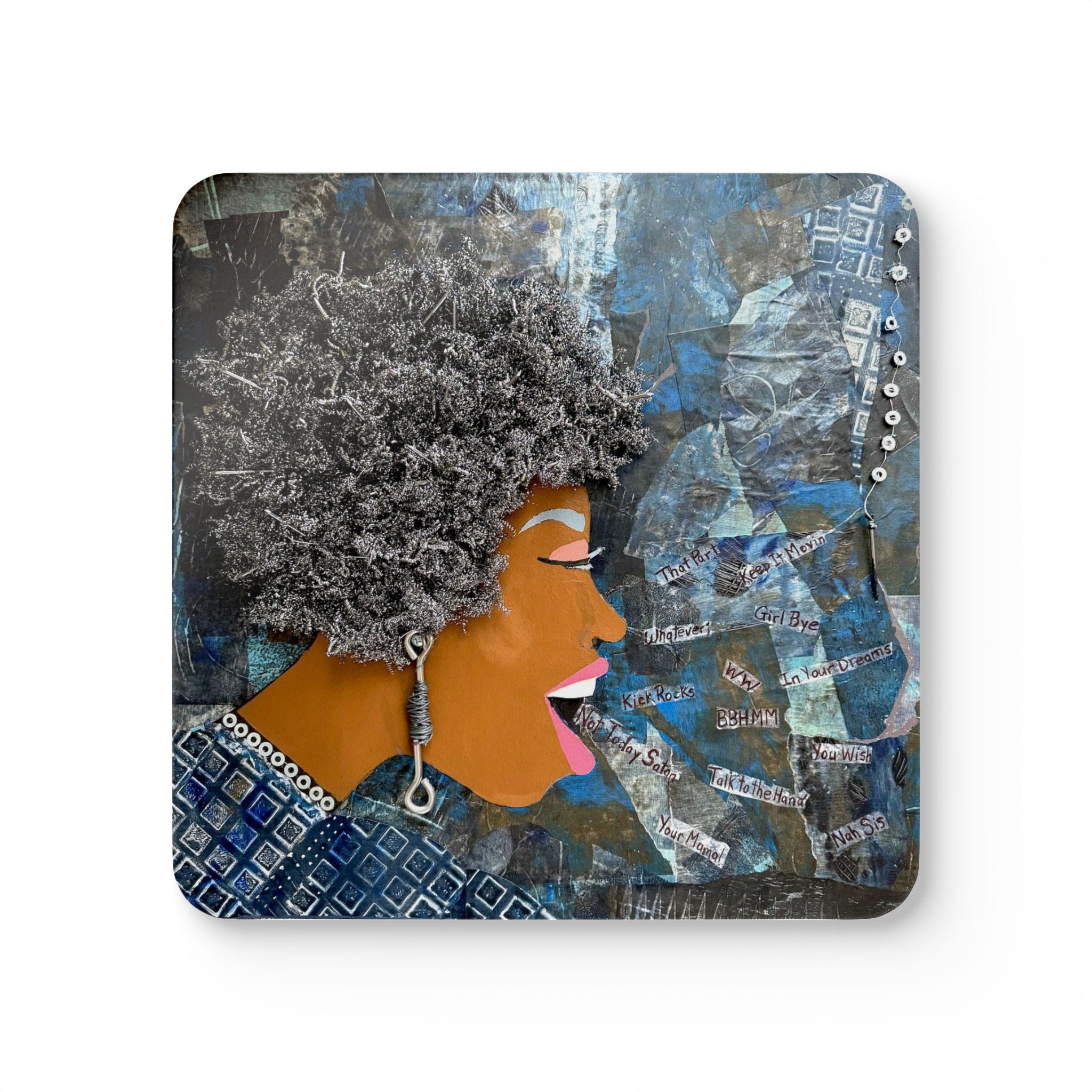 Haywire Coaster Set with Cork Back