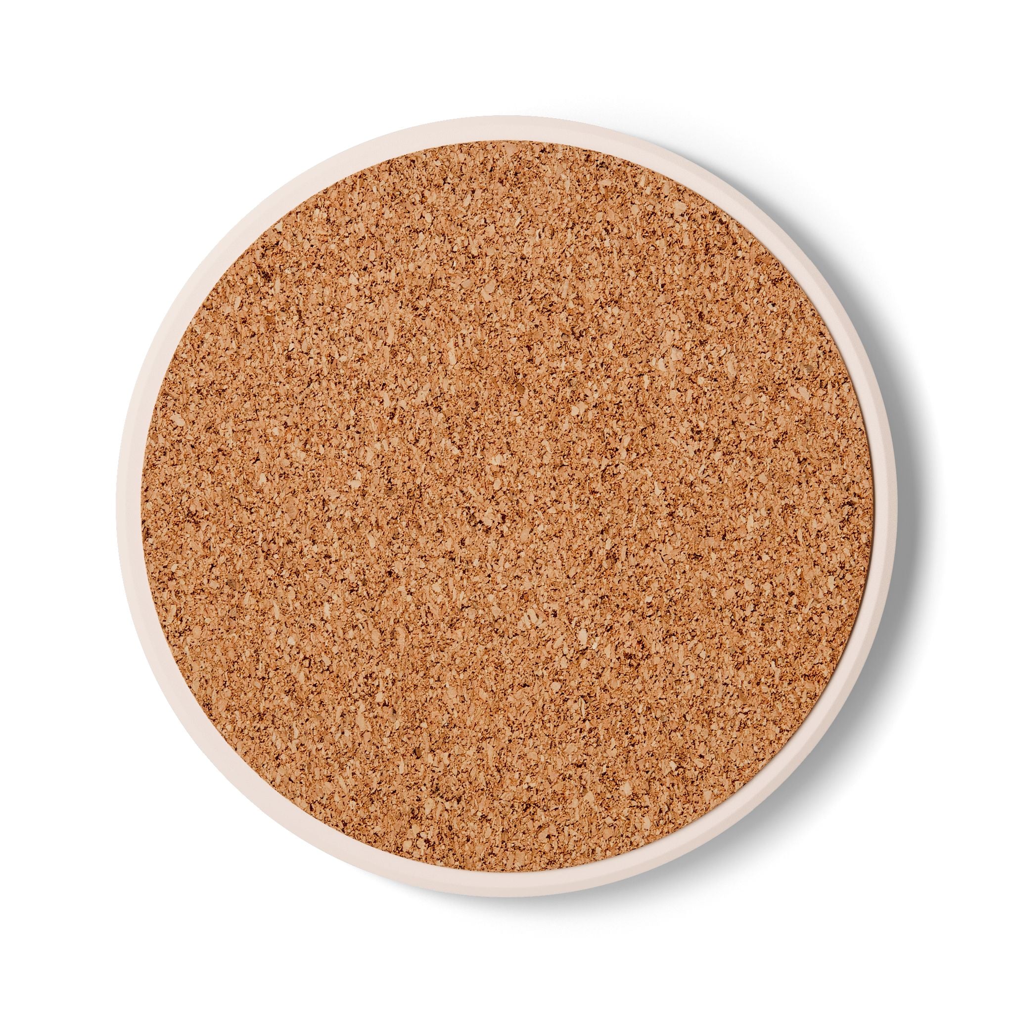 Abstract Ceramic Coaster with Cork Back