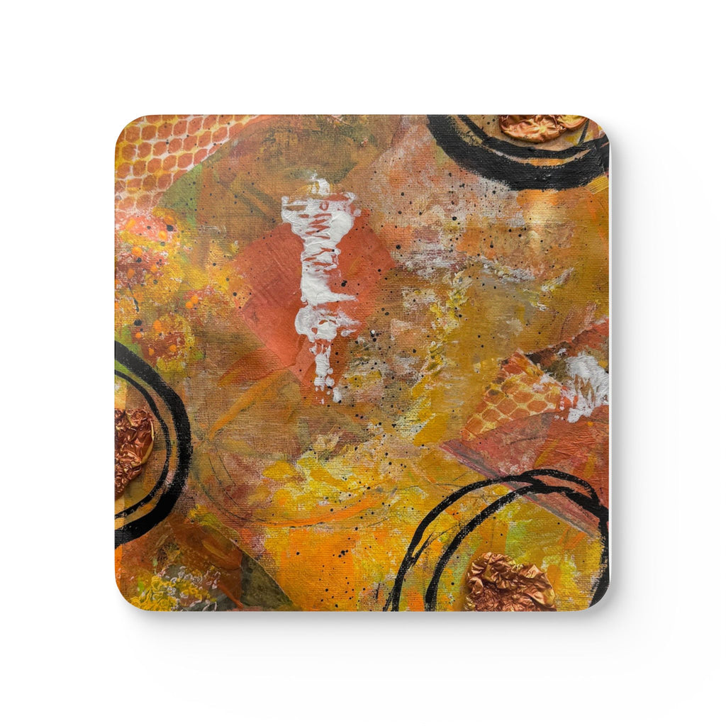 Abstract Autumn Art Coasters (Set of 4)