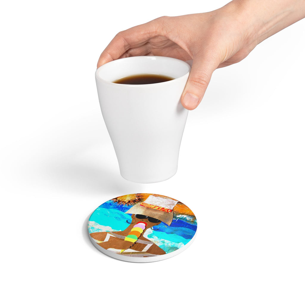 Life's a Beach Ceramic Coaster
