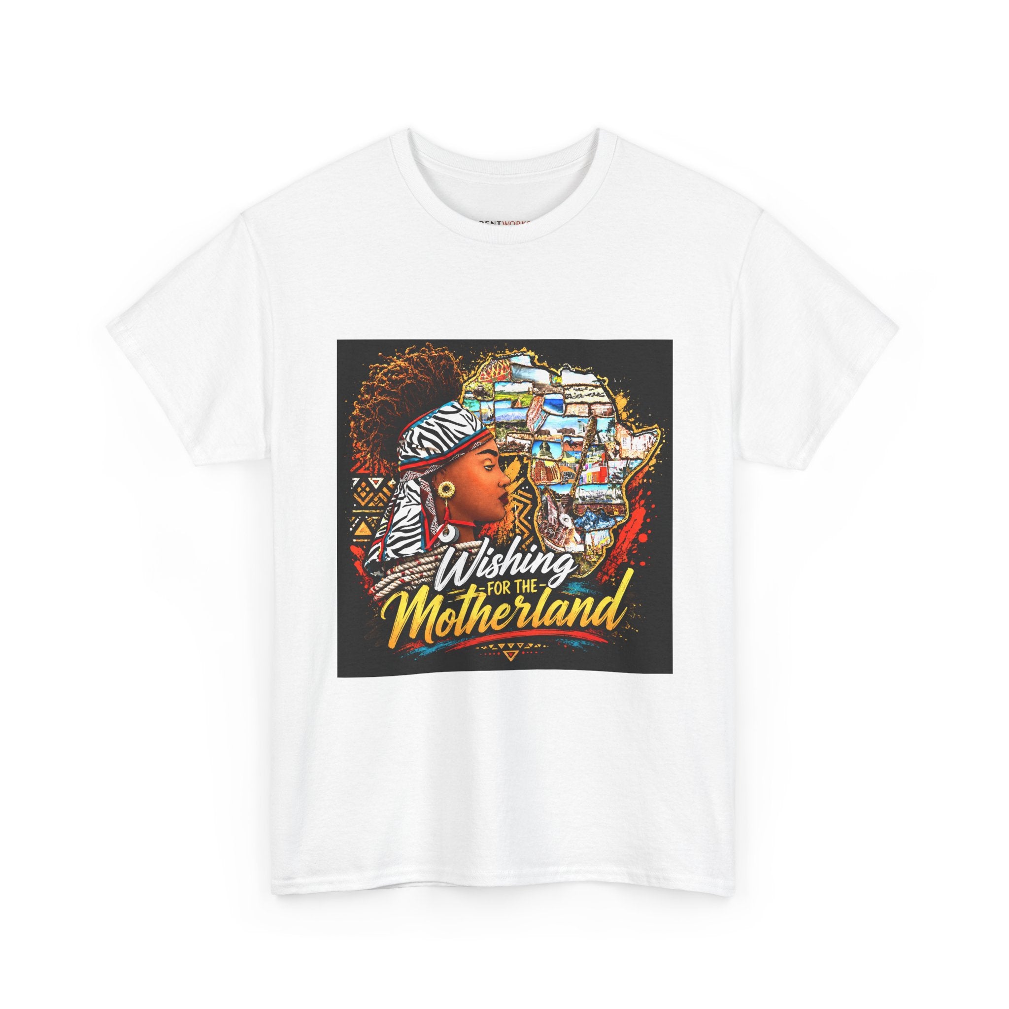 Motherland Tribute T-Shirt — "Wishing You The Motherland" Afrocentric Graphic Tee