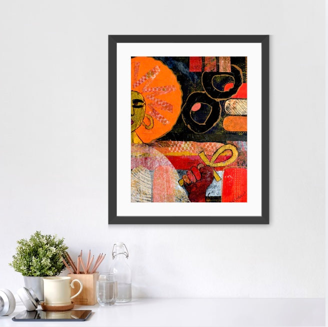 Her Peace Framed Fine Art Poster