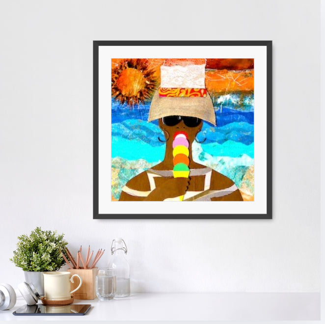 Life's a Beach Framed Fine Art Poster