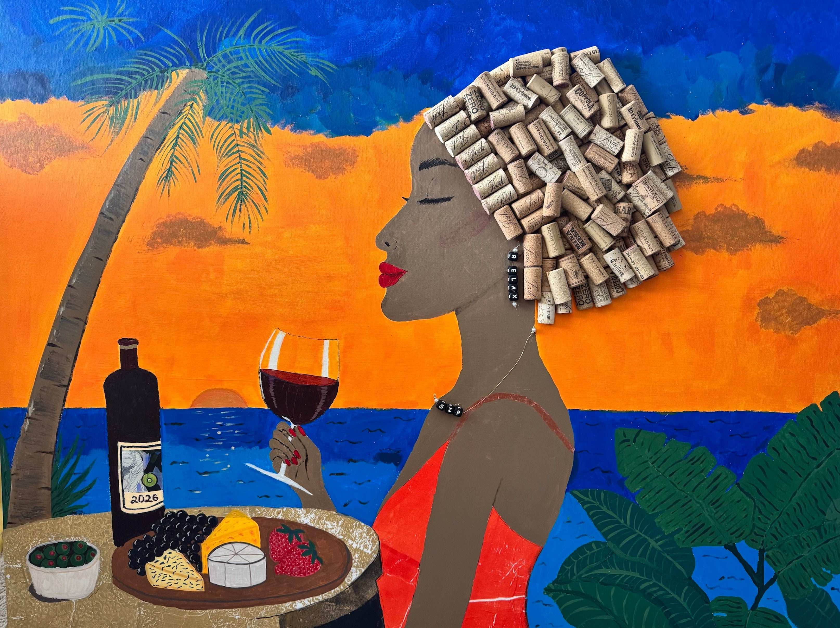 Sunset Sip Birthday Card