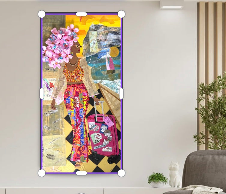 Travelholic Large Canvas Poster